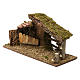 Hut with tiled awning and fences, 30x60x20 cm for Nativity Scenes 10-13 cm s2