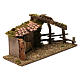 Hut with tiled awning and fences, 30x60x20 cm for Nativity Scenes 10-13 cm s3