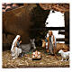 Stajenka z zadaszeniem z dachówek, ogrodzeniem i sceną narodzenia Jezusa, 30x60x20 cm do figurek 10-13 cm s2