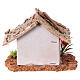 Rustic house 10X7X7 cm for Nativity s3