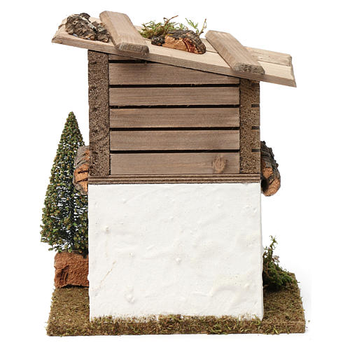 Nordic Home with Pine 20X20X10 cm for Nativity 4