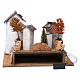 Borgo rustico, scalinata, fuoco a batteria 30X40X30 cm per presepe s4