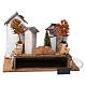 Rustic Town,flight of stairs, battery powered fire 30x40x30 cm for Nativity s4