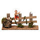 Child on a Fence 10X20X5 cm for 10 cm Nativity  s1