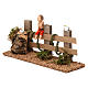 Child on a Fence 10X20X5 cm for 10 cm Nativity  s2
