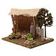 Shed with vegetables and scale 20x20x20 cm for Nativity Scene 9-10 cm s2