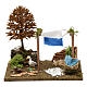 Farm corner with laundry line and goose 20X20X20 cm for 9-10 cm Nativity s1