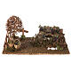 Hills with vineyards, tree and sheep 10x30x20 cm for Nativity Scene 8-10 cm s1