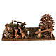 Colline con vigneti, albero, pecore 10X30X20 cm per figure presepe 8-10 cm s4