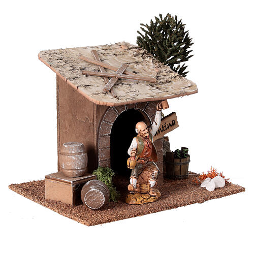 Drinker 9-10 cm, Nativity Scene setting 20x20x15 3