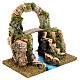 Stone arch, bridge on a river 20x30x20 cm s3