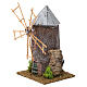 Windmühle elektrisch aus Harz für Krippe, 20x10x10 cm s2