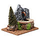Krippenbrunnen aus Kork, mit Kiefer und elektrischer Pumpe, für 9-10 cm Krippe, 15x20x15 cm s3