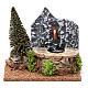 Electrical fountain in cork with pine tree 15x20x15 cm for Nativity Scene 9-10 cm s1