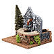 Electrical fountain in cork with pine tree 15x20x15 cm for Nativity Scene 9-10 cm s2