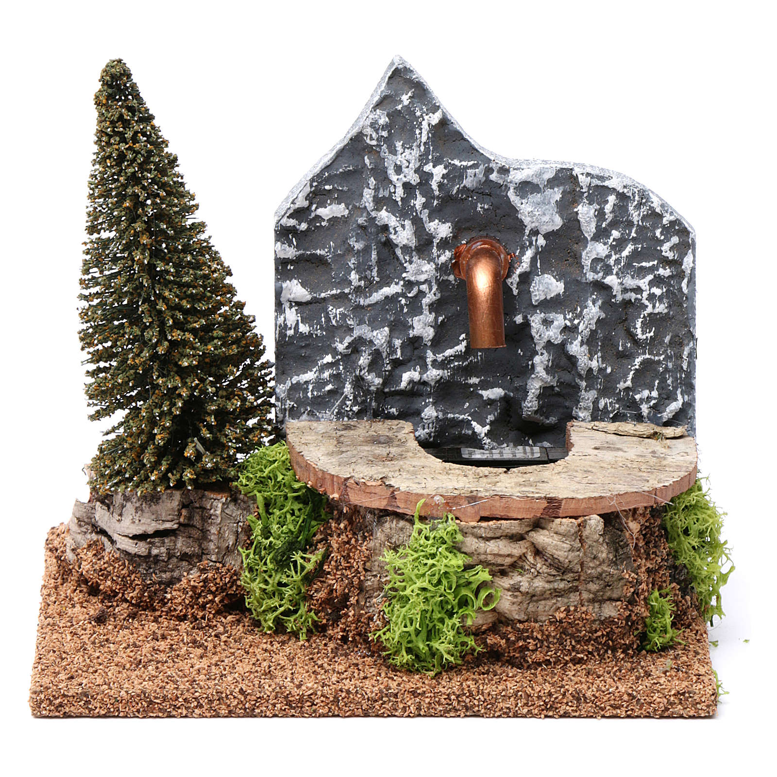 Fontaine électrique en maçonnerie crèche 10-12 cm 15x15x10 cm | vente