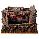Cave with stream and play of light 30x30x20 cm for Nativity Scene 10-13 cm s1