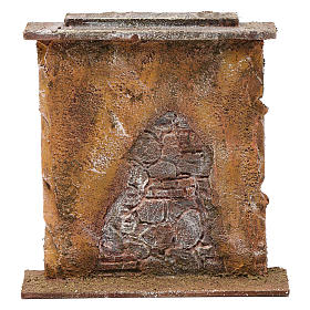 Wall with bricks for Nativity Scene 10 cm 20x20x5 cm