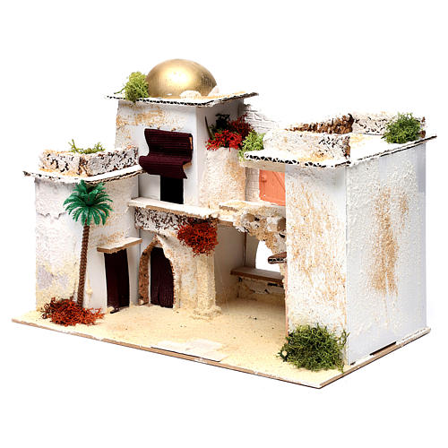 Casa estilo árabe para presépio de Natal 25x35x20 cm 2