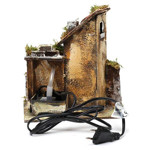 Fountain with pump and house for Nativity Scene 25X20X15 cm 4