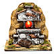 Oven with flame effect lamp for Nativity 20X20X15 cm s1