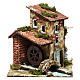 Water mill with geared motor for nativity 30X25X20 cm s1