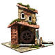 Water mill with geared motor for nativity 30X25X20 cm s3