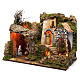 Setting for Nativity Scene 10 cm with Holy Family and lights 40X50X30 cm s2