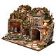 Setting for Nativity Scene 10 cm with Holy Family and lights 45X60X35 cm s2