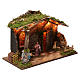 Cabin for 10 cm Nativity with Complete Nativity Scene and Lights, dimension 40X50X30 cm s3