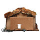 Cabin for 10 cm Nativity with Complete Nativity Scene and Lights, dimension 40X50X30 cm s4