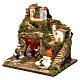 Complete Nativity Scene with Village and Lights for 10 cm Nativity, dimension 40X30X30 cm s2