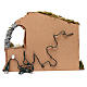 Cabin for 15 cm Nativity with Nativity Scene and lights, dimension 40X50X30 cm s4