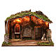 Stable for Nativity Scene with lights, 40X50X30 cm s1