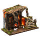 Cabaña con fuego y cabritas, dimensiones 40x50x30 cm s3