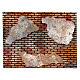 Brick wall for Nativity scene 25x35 cm s1