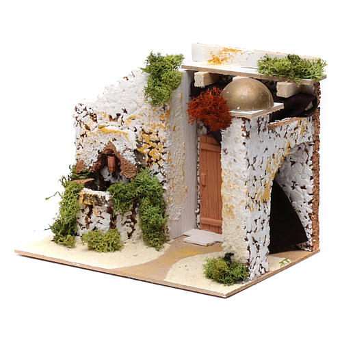 Arabian style hause with fountain 15x20x15 cm 2