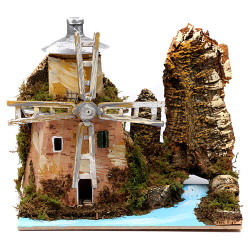Wiatrak obok strumienia, 20x20x15 cm 1