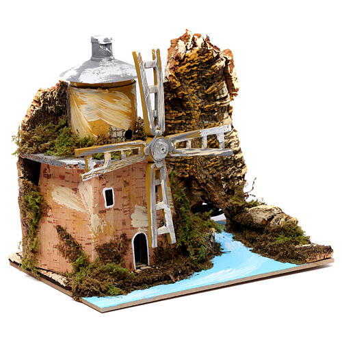 Wiatrak obok strumienia, 20x20x15 cm 3