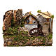 Water mill with small house 25x35x20 cm s1