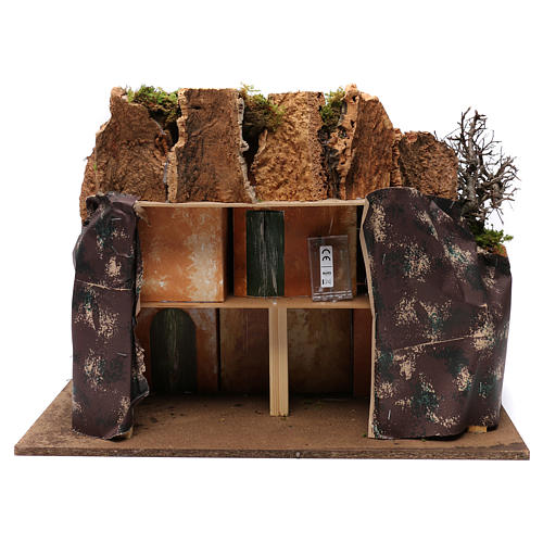 Village with cave for Nativity scene 45x60x50 cm 4