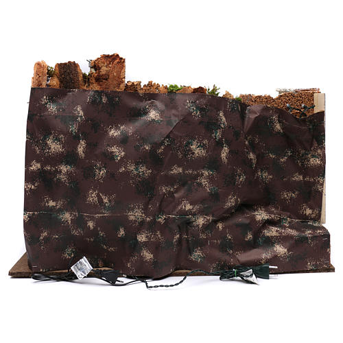 Small Town with Waterfall and Lights 50x75x40 cm 4