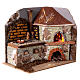 Kitchen with Wood Oven for Nativity 20x20x15 cm s3