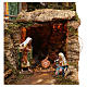 Village avec grotte et Nativité 55x75x40 cm s2