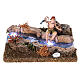 River with battery-operated led lights and fisherman 10x15x15  s2