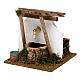 Fountain with wooden awning and water pump 15x15x15 s2