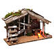Szopka z drewna z piecem, 25x35x15 cm s3
