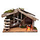 Wooden Barn with Oven 25x35x15 cm s1