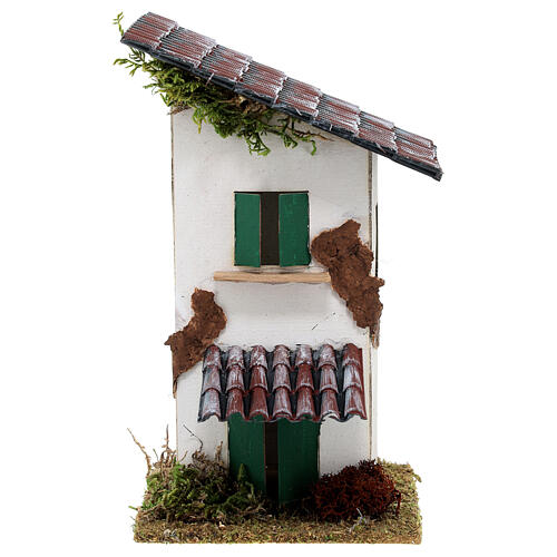 Maison rustique avec auvent 15x10x10 cm 1