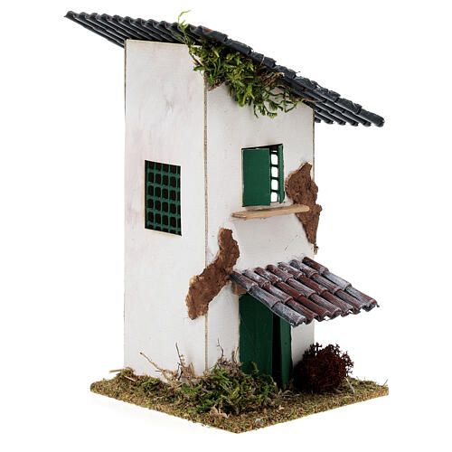 Maison rustique avec auvent 15x10x10 cm 3